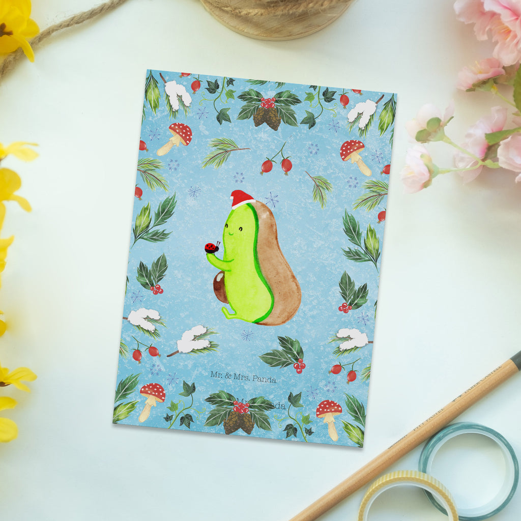 Postkarte Avocado kleine Dinge Geschenkkarte, Grußkarte, Karte, Einladung, Ansichtskarte, Geburtstagskarte, Einladungskarte, Winter, Weihnachten, Weihnachtsdeko, Nikolaus, Advent, Heiligabend, Wintermotiv