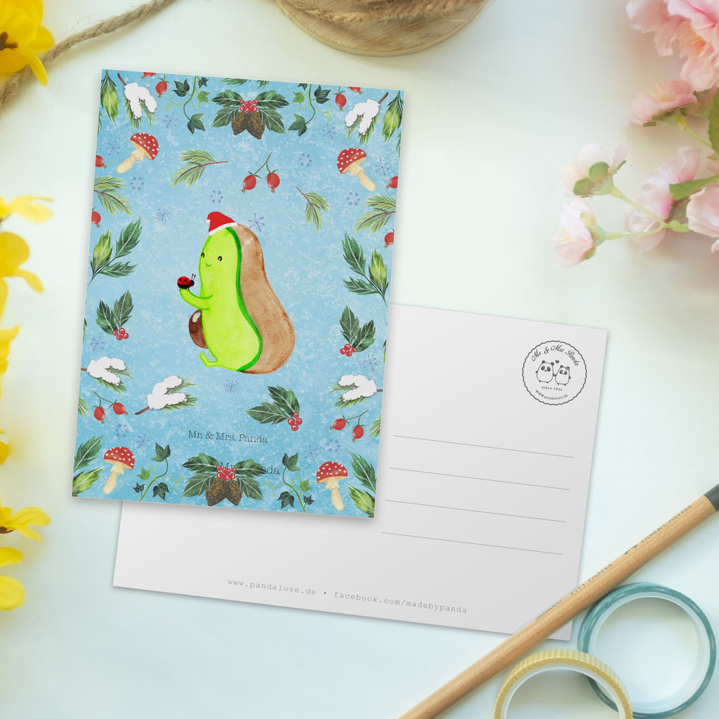 Postkarte Avocado kleine Dinge Geschenkkarte, Grußkarte, Karte, Einladung, Ansichtskarte, Geburtstagskarte, Einladungskarte, Winter, Weihnachten, Weihnachtsdeko, Nikolaus, Advent, Heiligabend, Wintermotiv