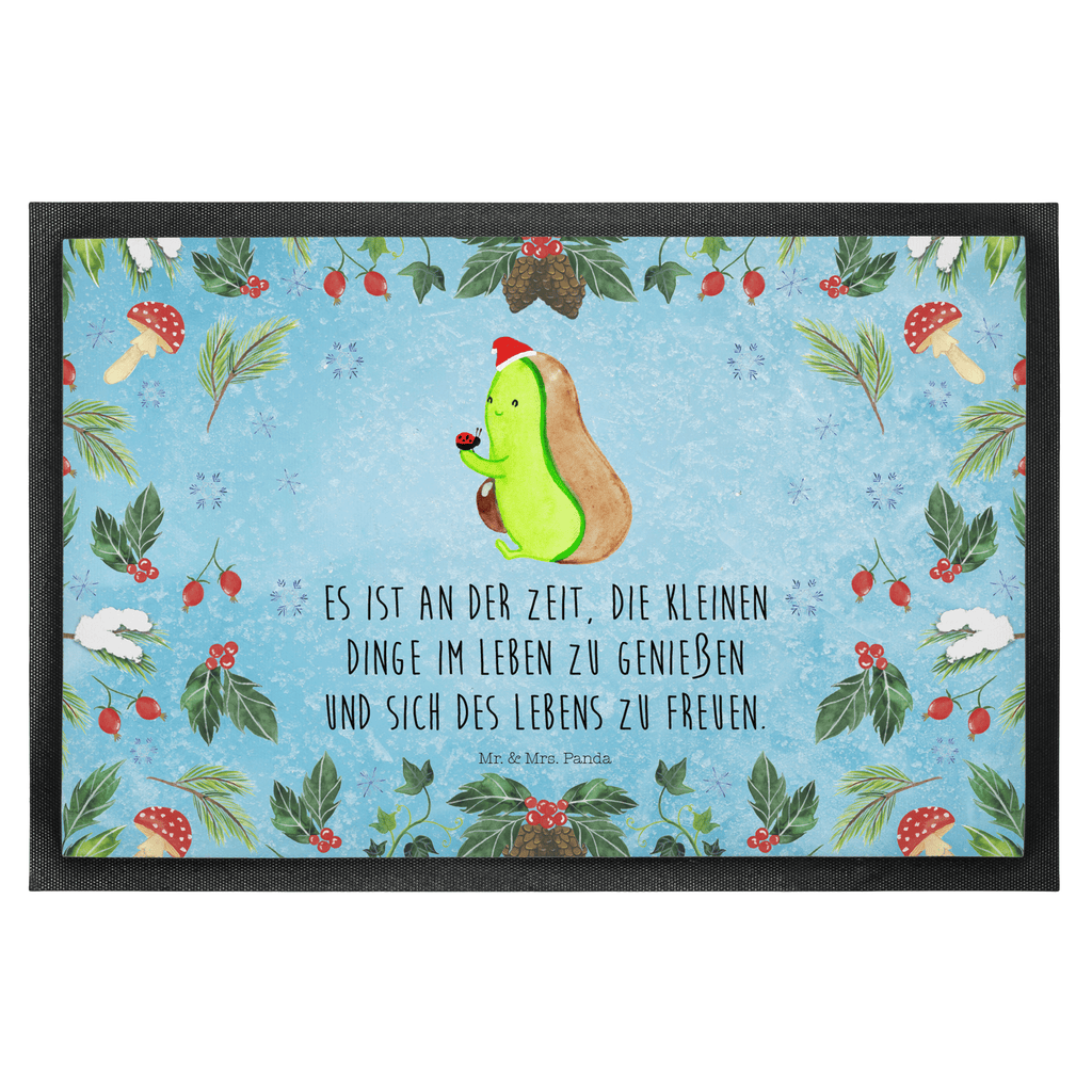 Fußmatte Avocado kleine Dinge  Türvorleger, Schmutzmatte, Fußabtreter, Matte, Schmutzfänger, Fußabstreifer, Schmutzfangmatte, Türmatte, Motivfußmatte,  Haustürmatte, Vorleger  Winter, Weihnachten, Weihnachtsdeko, Nikolaus, Advent, Heiligabend, Wintermotiv