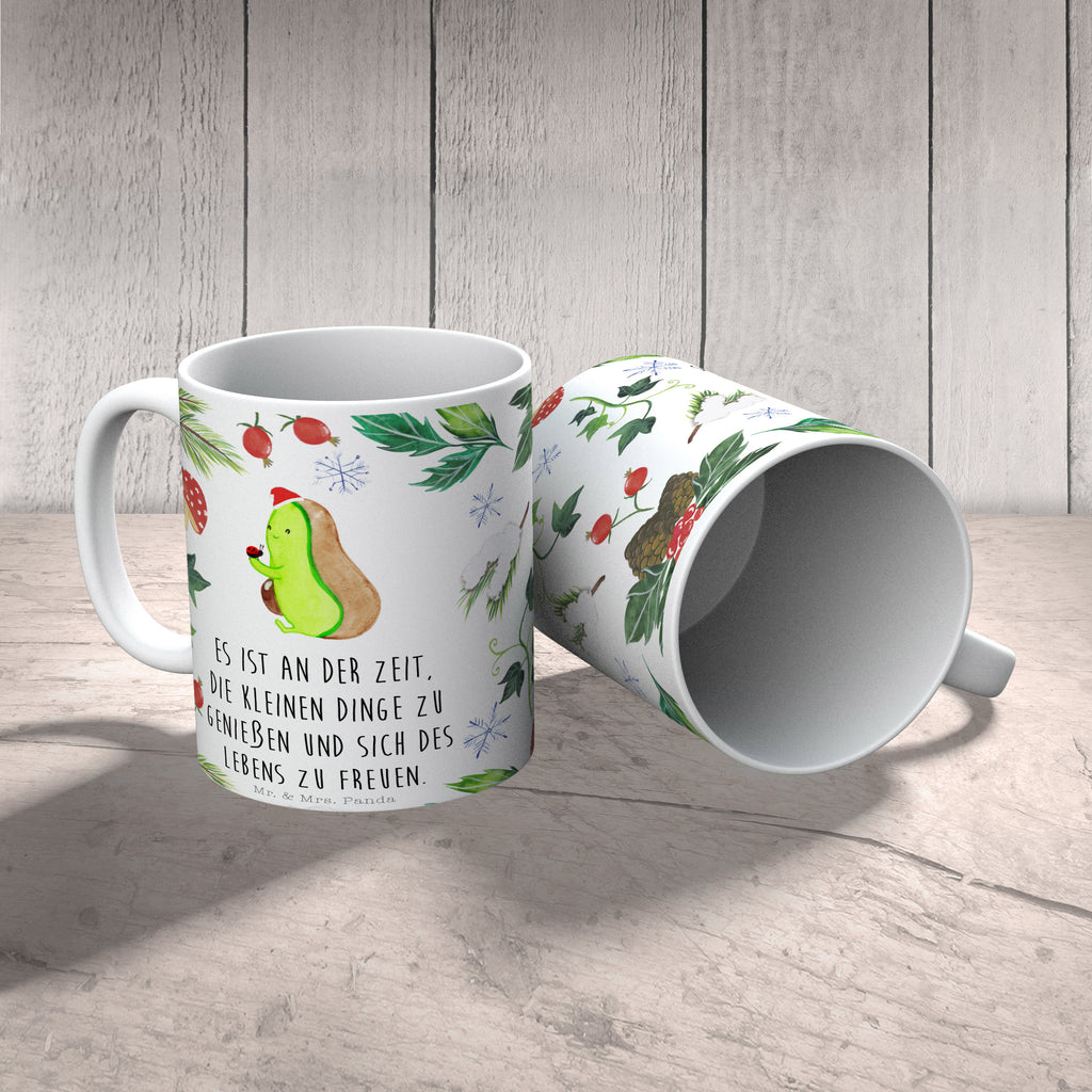 Tasse Avocado kleine Dinge  Becher, Kaffeetasse, Kaffeebecher, Tee, Frühstück, Büro  Winter, Weihnachten, Weihnachtsdeko, Nikolaus, Advent, Heiligabend, Wintermotiv
