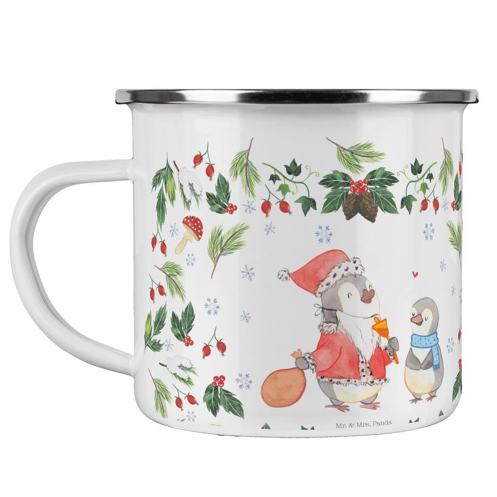 Camping Emaille Tasse Pinguin Wunschliste Campingtasse, Trinkbecher, Metalltasse, Outdoor Tasse, Emaille Trinkbecher, Blechtasse Outdoor, Emaille Campingbecher, Edelstahl Trinkbecher, Metalltasse für Camping, Kaffee Blechtasse, Camping Tasse Metall, Winter, Weihnachten, Weihnachtsdeko, Nikolaus, Advent, Heiligabend, Wintermotiv