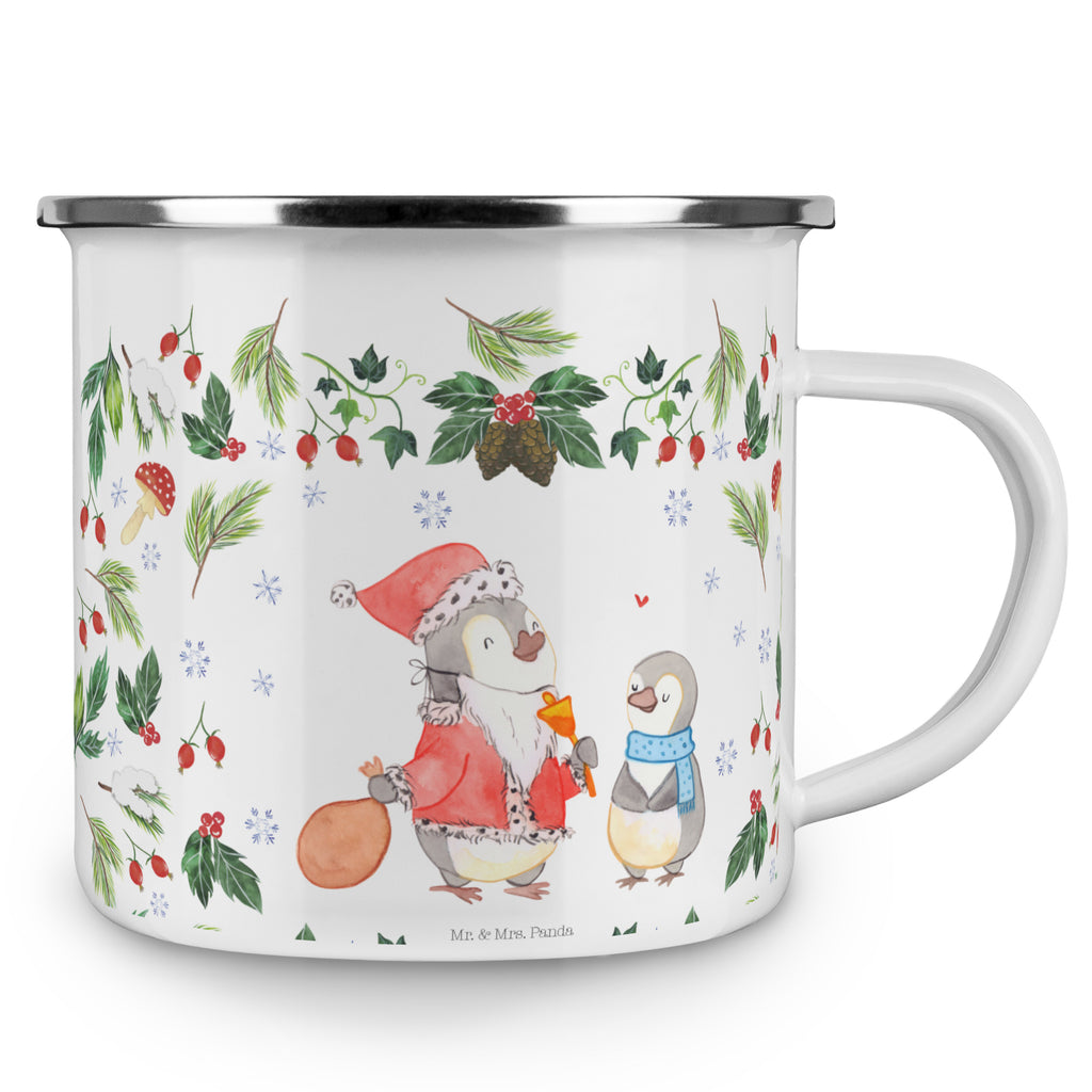Camping Emaille Tasse Pinguin Wunschliste Campingtasse, Trinkbecher, Metalltasse, Outdoor Tasse, Emaille Trinkbecher, Blechtasse Outdoor, Emaille Campingbecher, Edelstahl Trinkbecher, Metalltasse für Camping, Kaffee Blechtasse, Camping Tasse Metall, Winter, Weihnachten, Weihnachtsdeko, Nikolaus, Advent, Heiligabend, Wintermotiv