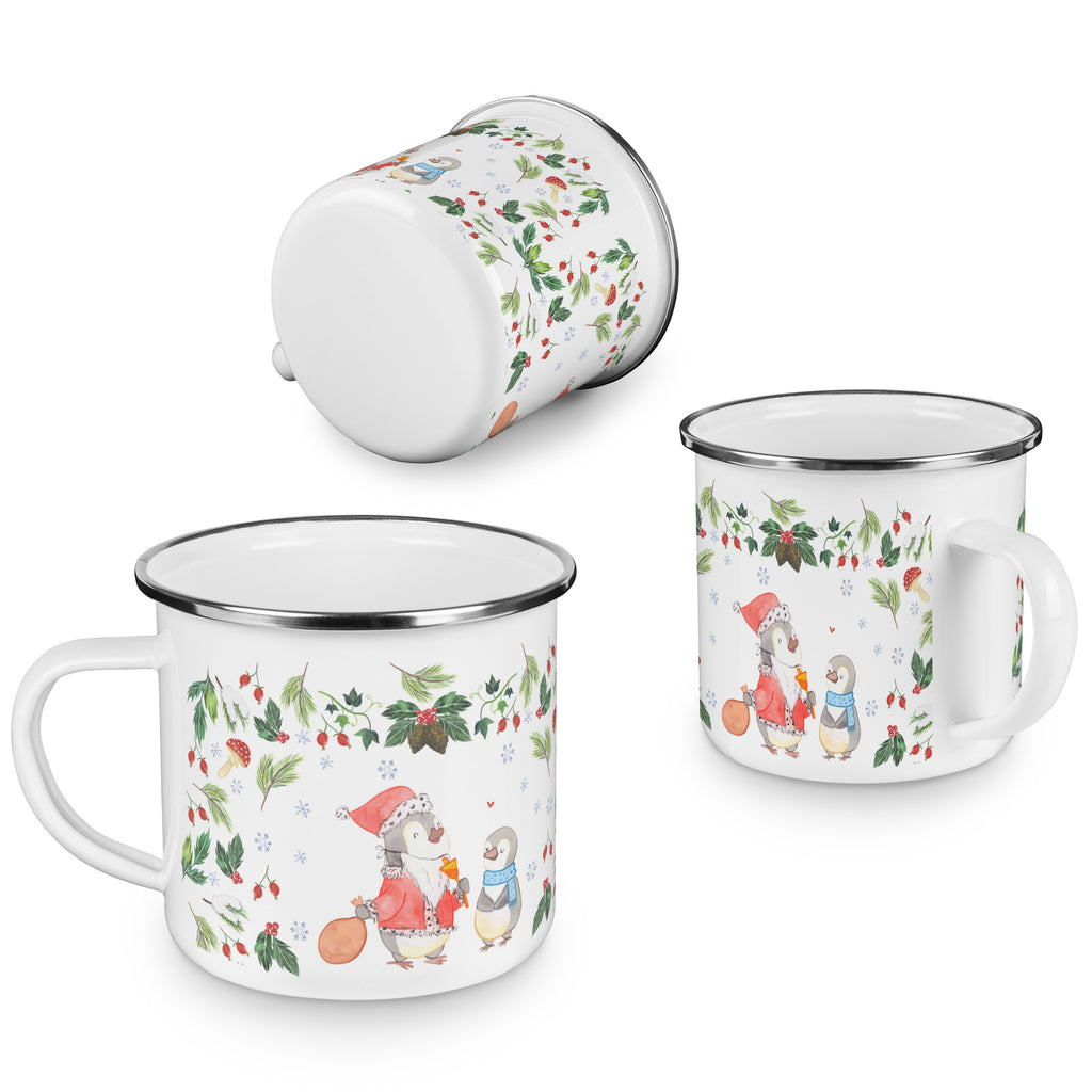 Camping Emaille Tasse Pinguin Wunschliste Campingtasse, Trinkbecher, Metalltasse, Outdoor Tasse, Emaille Trinkbecher, Blechtasse Outdoor, Emaille Campingbecher, Edelstahl Trinkbecher, Metalltasse für Camping, Kaffee Blechtasse, Camping Tasse Metall, Winter, Weihnachten, Weihnachtsdeko, Nikolaus, Advent, Heiligabend, Wintermotiv