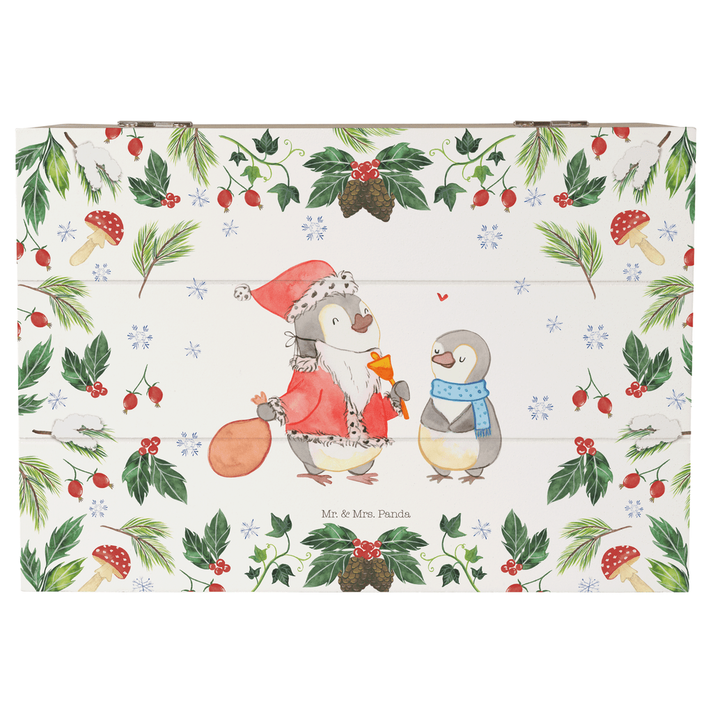 Holzkiste Pinguin Wunschliste Holzkiste, Kiste, Schatzkiste, Truhe, Schatulle, XXL, Erinnerungsbox, Erinnerungskiste, Dekokiste, Aufbewahrungsbox, Winter, Weihnachten, Weihnachtsdeko, Nikolaus, Advent, Heiligabend, Wintermotiv