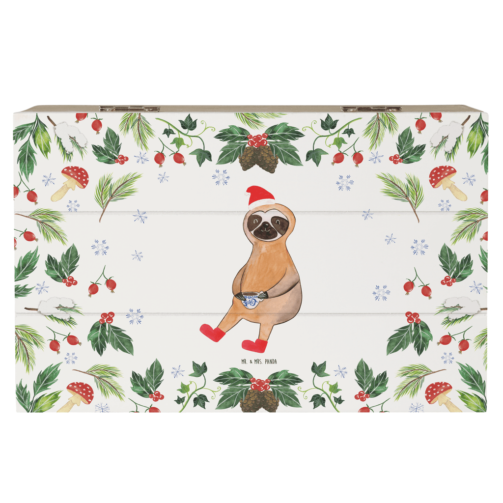 Holzkiste Faultier Kakao Holzkiste, Kiste, Schatzkiste, Truhe, Schatulle, XXL, Erinnerungsbox, Erinnerungskiste, Dekokiste, Aufbewahrungsbox, Winter, Weihnachten, Weihnachtsdeko, Nikolaus, Advent, Heiligabend, Wintermotiv