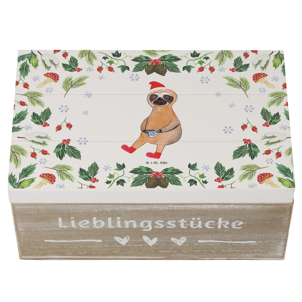 Holzkiste Faultier Kakao Holzkiste, Kiste, Schatzkiste, Truhe, Schatulle, XXL, Erinnerungsbox, Erinnerungskiste, Dekokiste, Aufbewahrungsbox, Winter, Weihnachten, Weihnachtsdeko, Nikolaus, Advent, Heiligabend, Wintermotiv