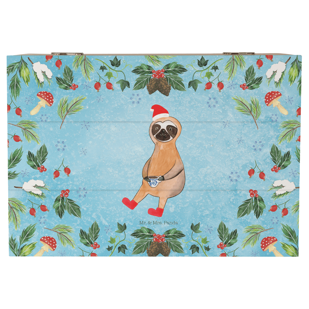 Holzkiste Faultier Kakao Holzkiste, Kiste, Schatzkiste, Truhe, Schatulle, XXL, Erinnerungsbox, Erinnerungskiste, Dekokiste, Aufbewahrungsbox, Winter, Weihnachten, Weihnachtsdeko, Nikolaus, Advent, Heiligabend, Wintermotiv