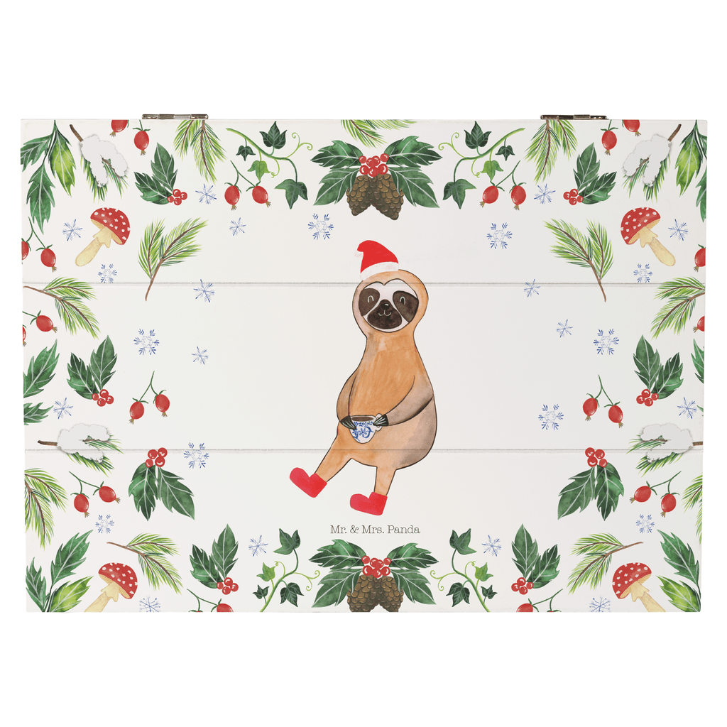 Holzkiste Faultier Kakao Holzkiste, Kiste, Schatzkiste, Truhe, Schatulle, XXL, Erinnerungsbox, Erinnerungskiste, Dekokiste, Aufbewahrungsbox, Winter, Weihnachten, Weihnachtsdeko, Nikolaus, Advent, Heiligabend, Wintermotiv