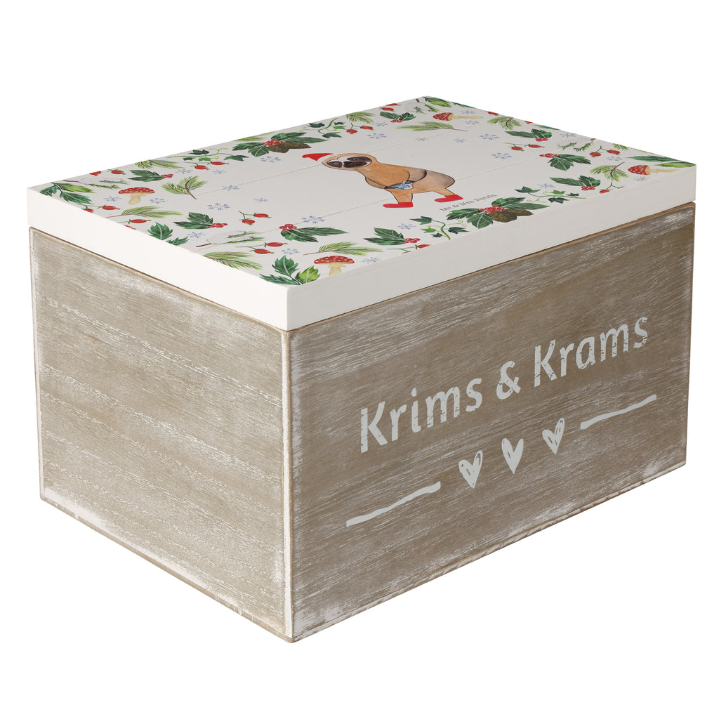 Holzkiste Faultier Kakao Holzkiste, Kiste, Schatzkiste, Truhe, Schatulle, XXL, Erinnerungsbox, Erinnerungskiste, Dekokiste, Aufbewahrungsbox, Winter, Weihnachten, Weihnachtsdeko, Nikolaus, Advent, Heiligabend, Wintermotiv