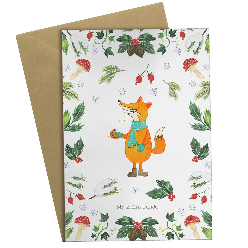 Grußkarte Fuchs Keksdose Klappkarte, Einladungskarte, Glückwunschkarte, Hochzeitskarte, Geburtstagskarte, Karte, Winter, Weihnachten, Weihnachtsdeko, Nikolaus, Advent, Heiligabend, Wintermotiv