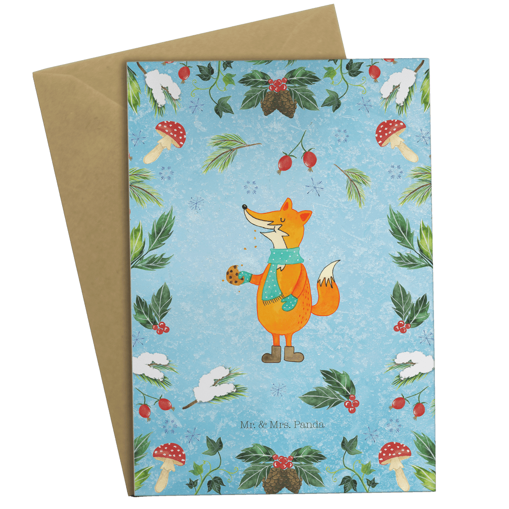 Grußkarte Fuchs Keksdose Klappkarte, Einladungskarte, Glückwunschkarte, Hochzeitskarte, Geburtstagskarte, Karte, Winter, Weihnachten, Weihnachtsdeko, Nikolaus, Advent, Heiligabend, Wintermotiv