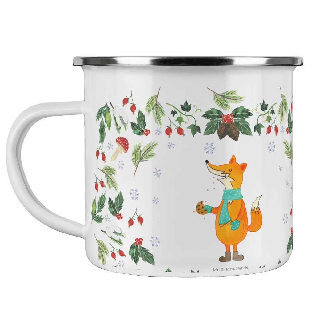 Camping Emaille Tasse Fuchs Keksdose Campingtasse, Trinkbecher, Metalltasse, Outdoor Tasse, Emaille Trinkbecher, Blechtasse Outdoor, Emaille Campingbecher, Edelstahl Trinkbecher, Metalltasse für Camping, Kaffee Blechtasse, Camping Tasse Metall, Winter, Weihnachten, Weihnachtsdeko, Nikolaus, Advent, Heiligabend, Wintermotiv