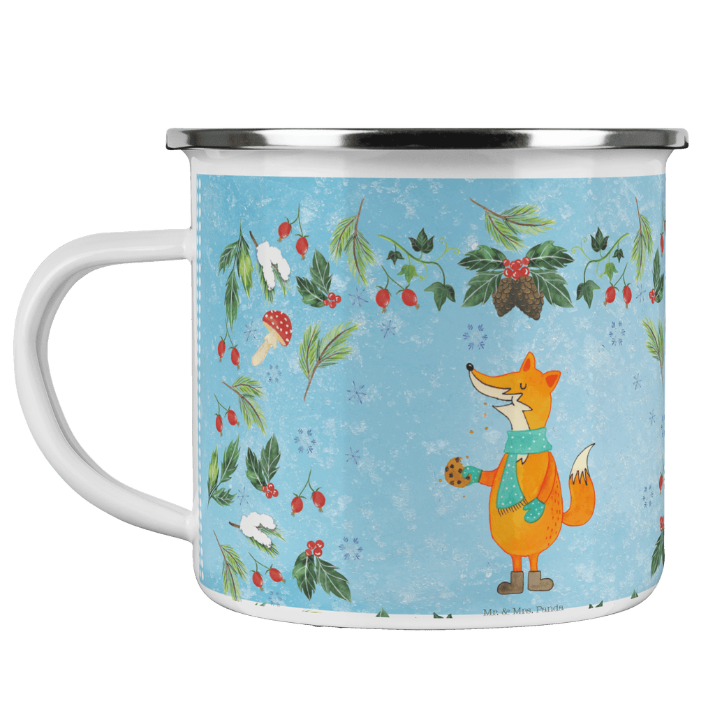 Camping Emaille Tasse Fuchs Keksdose Campingtasse, Trinkbecher, Metalltasse, Outdoor Tasse, Emaille Trinkbecher, Blechtasse Outdoor, Emaille Campingbecher, Edelstahl Trinkbecher, Metalltasse für Camping, Kaffee Blechtasse, Camping Tasse Metall, Winter, Weihnachten, Weihnachtsdeko, Nikolaus, Advent, Heiligabend, Wintermotiv