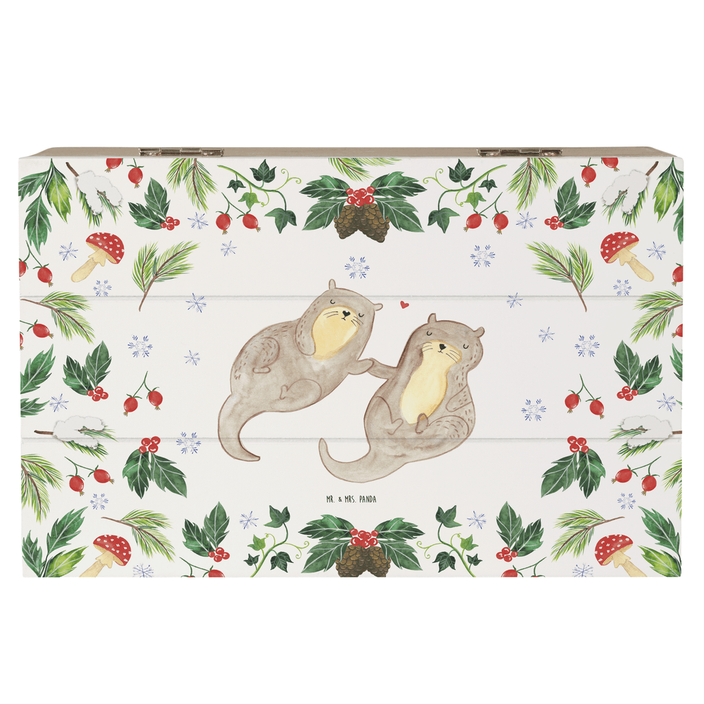 Holzkiste Otter Glühweinstand Holzkiste, Kiste, Schatzkiste, Truhe, Schatulle, XXL, Erinnerungsbox, Erinnerungskiste, Dekokiste, Aufbewahrungsbox, Winter, Weihnachten, Weihnachtsdeko, Nikolaus, Advent, Heiligabend, Wintermotiv