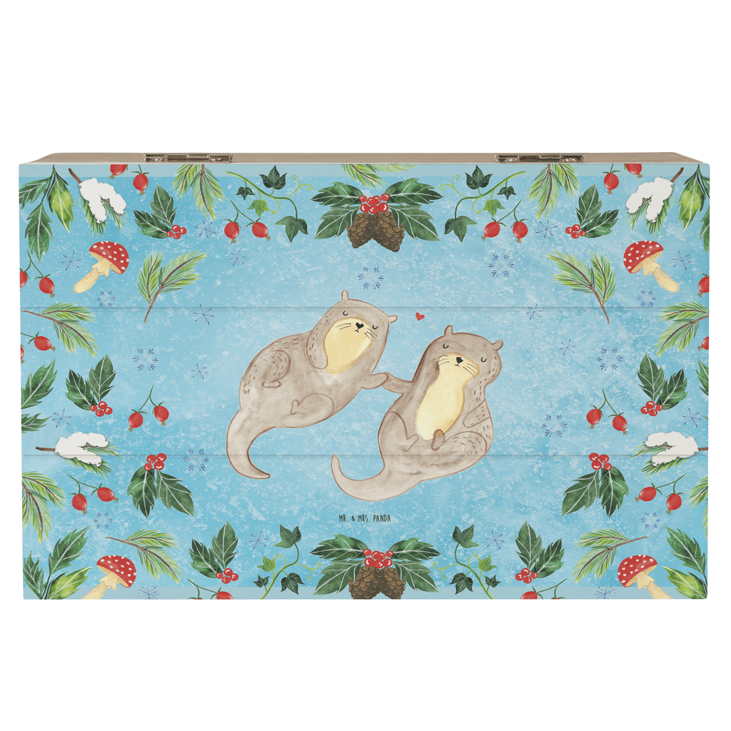 Holzkiste Otter Glühweinstand Holzkiste, Kiste, Schatzkiste, Truhe, Schatulle, XXL, Erinnerungsbox, Erinnerungskiste, Dekokiste, Aufbewahrungsbox, Winter, Weihnachten, Weihnachtsdeko, Nikolaus, Advent, Heiligabend, Wintermotiv