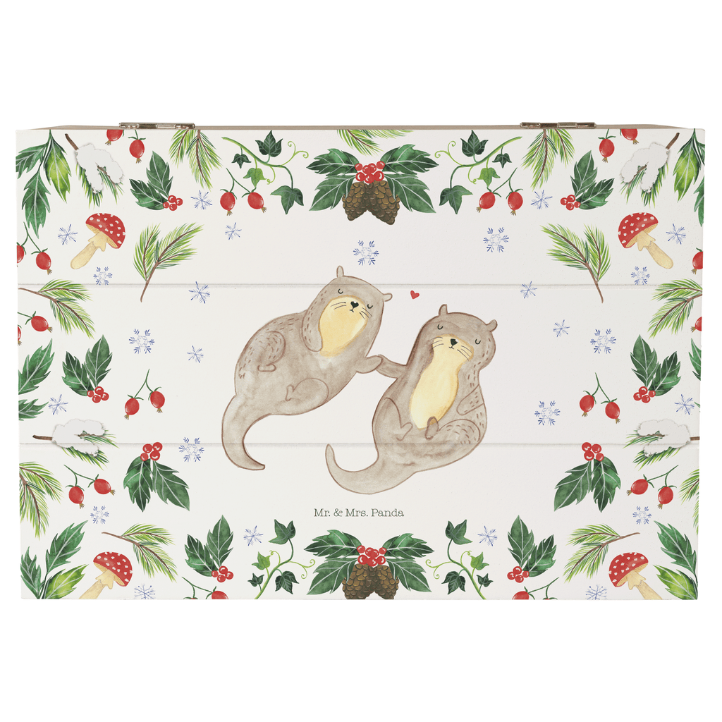 Holzkiste Otter Glühweinstand Holzkiste, Kiste, Schatzkiste, Truhe, Schatulle, XXL, Erinnerungsbox, Erinnerungskiste, Dekokiste, Aufbewahrungsbox, Winter, Weihnachten, Weihnachtsdeko, Nikolaus, Advent, Heiligabend, Wintermotiv