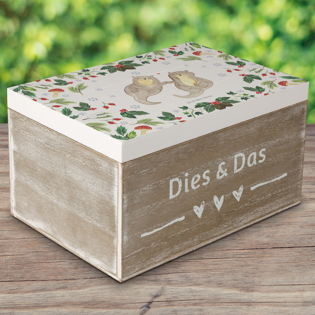 Holzkiste Otter Glühweinstand Holzkiste, Kiste, Schatzkiste, Truhe, Schatulle, XXL, Erinnerungsbox, Erinnerungskiste, Dekokiste, Aufbewahrungsbox, Winter, Weihnachten, Weihnachtsdeko, Nikolaus, Advent, Heiligabend, Wintermotiv