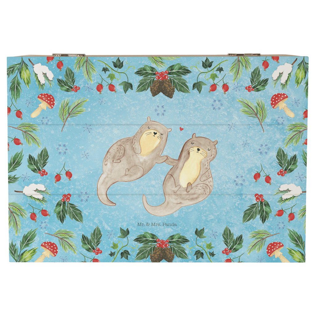 Holzkiste Otter Glühweinstand Holzkiste, Kiste, Schatzkiste, Truhe, Schatulle, XXL, Erinnerungsbox, Erinnerungskiste, Dekokiste, Aufbewahrungsbox, Winter, Weihnachten, Weihnachtsdeko, Nikolaus, Advent, Heiligabend, Wintermotiv