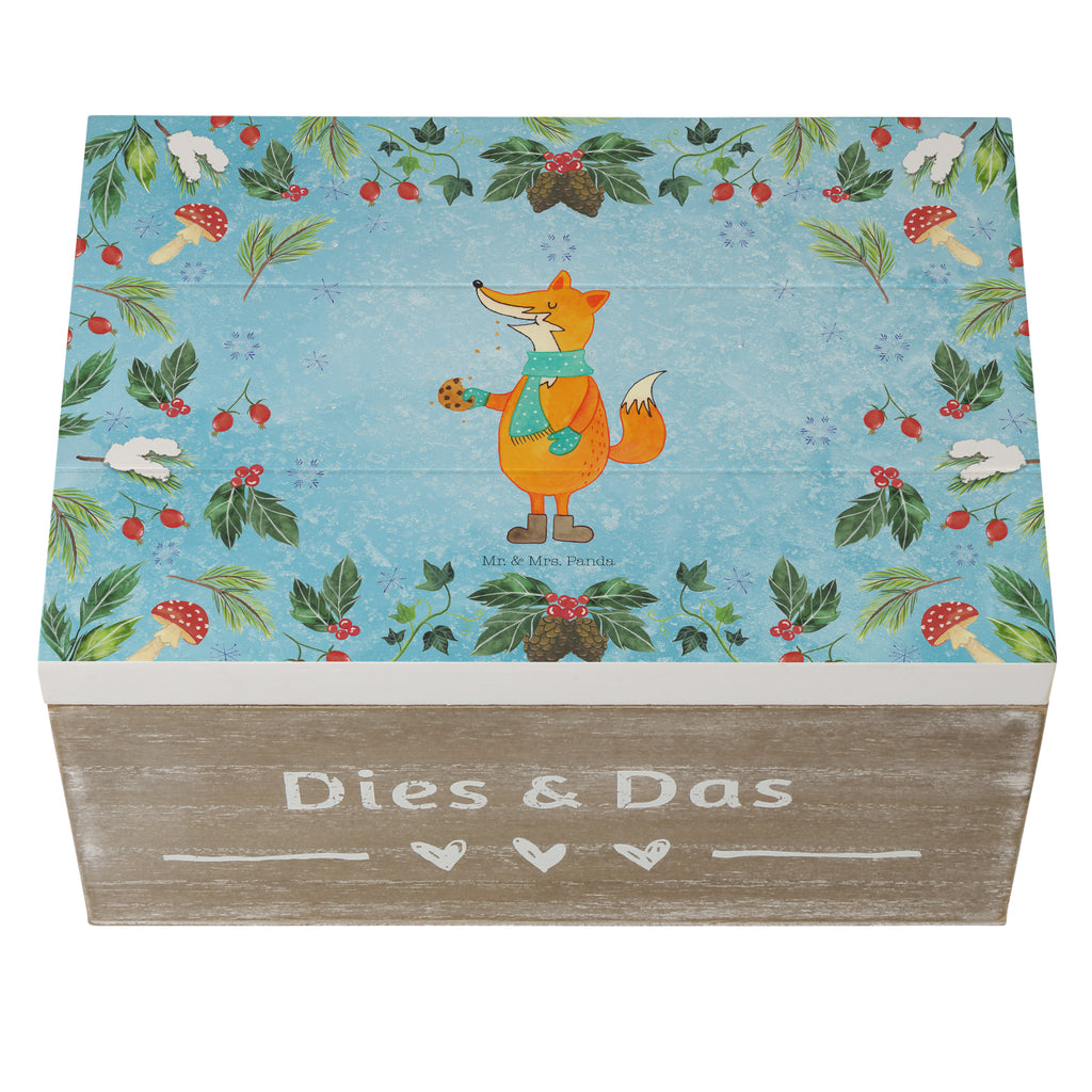 Holzkiste Fuchs Keksdose Holzkiste, Kiste, Schatzkiste, Truhe, Schatulle, XXL, Erinnerungsbox, Erinnerungskiste, Dekokiste, Aufbewahrungsbox, Winter, Weihnachten, Weihnachtsdeko, Nikolaus, Advent, Heiligabend, Wintermotiv