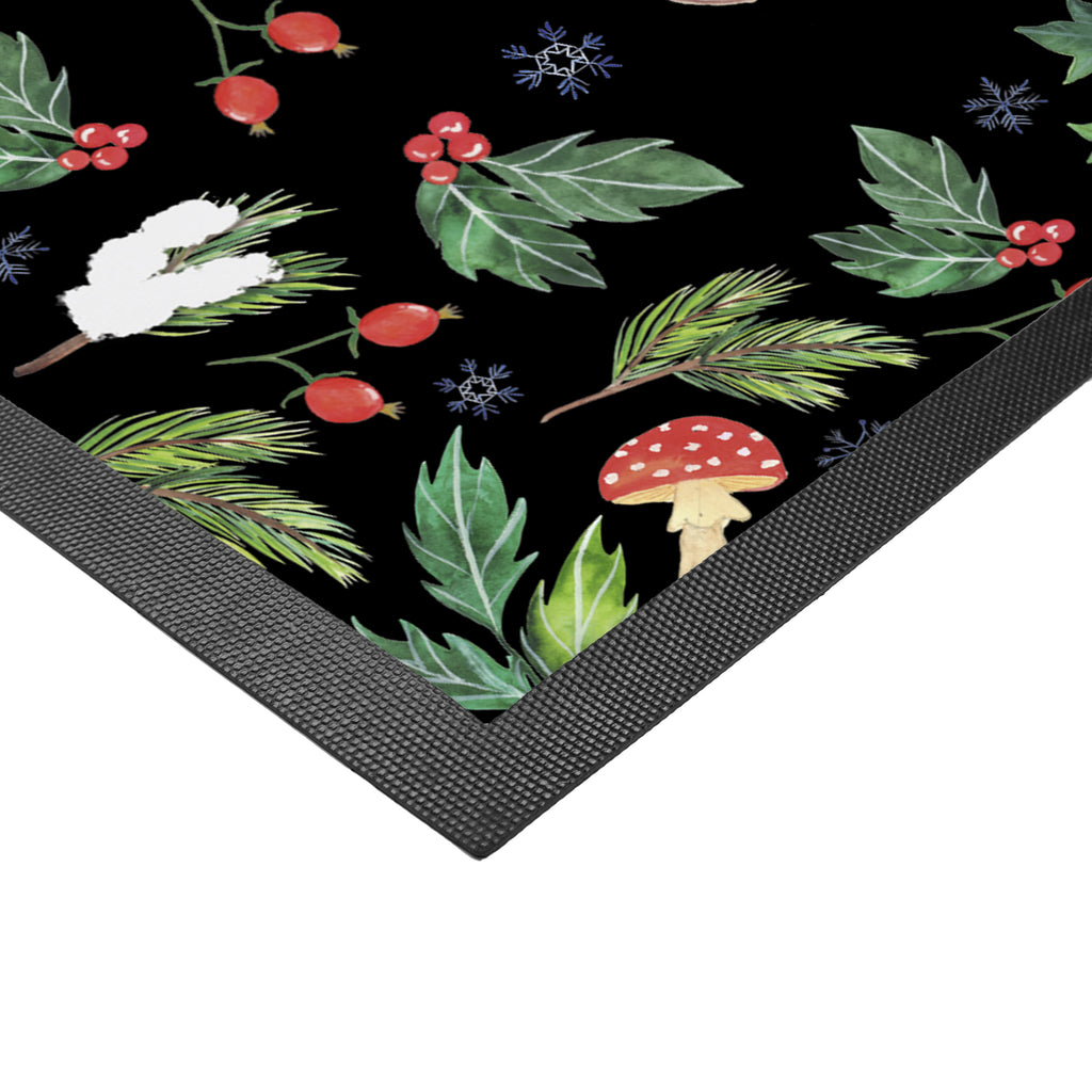 Fußmatte Otter Glühweinstand  Türvorleger, Schmutzmatte, Fußabtreter, Matte, Schmutzfänger, Fußabstreifer, Schmutzfangmatte, Türmatte, Motivfußmatte,  Haustürmatte, Vorleger  Winter, Weihnachten, Weihnachtsdeko, Nikolaus, Advent, Heiligabend, Wintermotiv