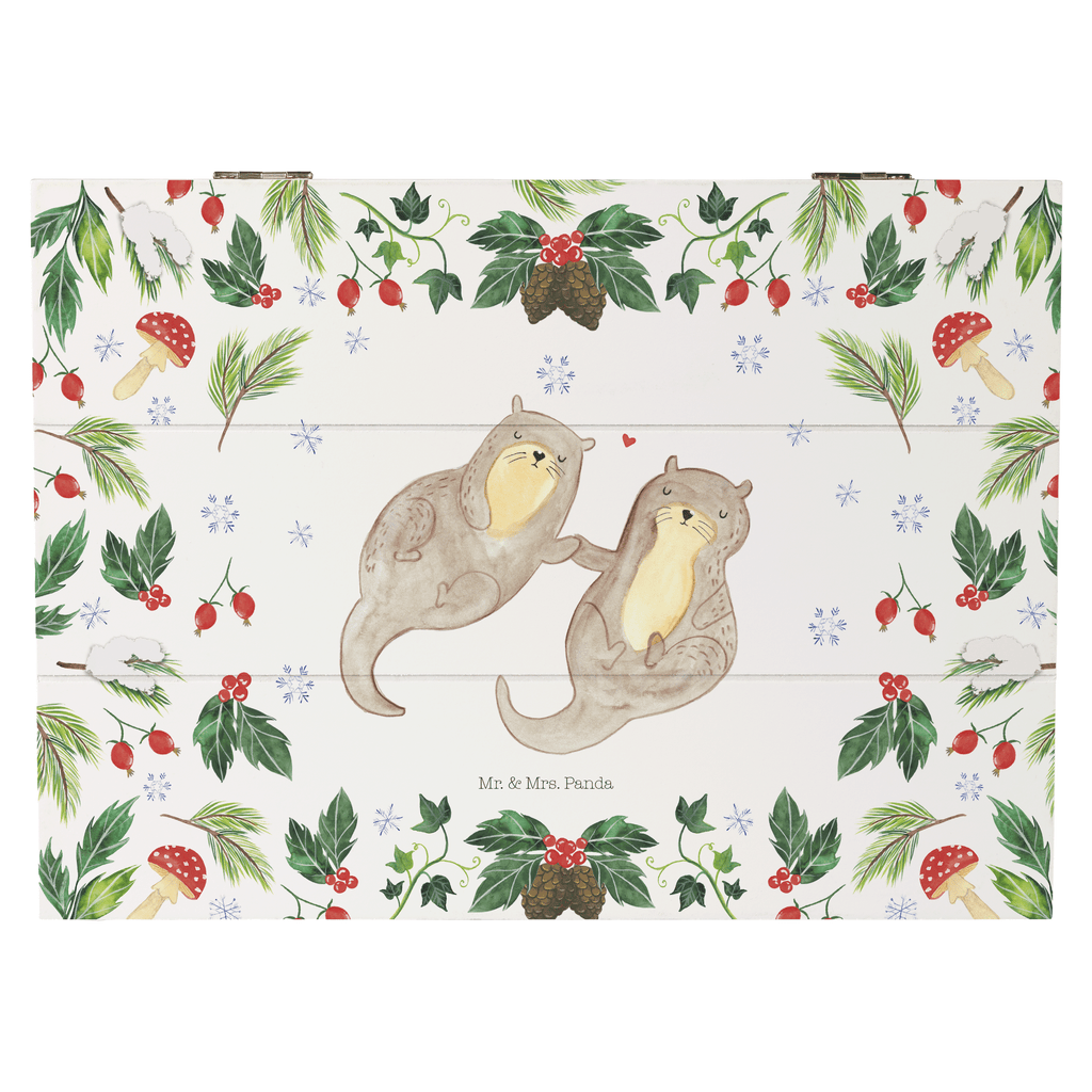 Holzkiste Otter Glühweinstand Holzkiste, Kiste, Schatzkiste, Truhe, Schatulle, XXL, Erinnerungsbox, Erinnerungskiste, Dekokiste, Aufbewahrungsbox, Winter, Weihnachten, Weihnachtsdeko, Nikolaus, Advent, Heiligabend, Wintermotiv