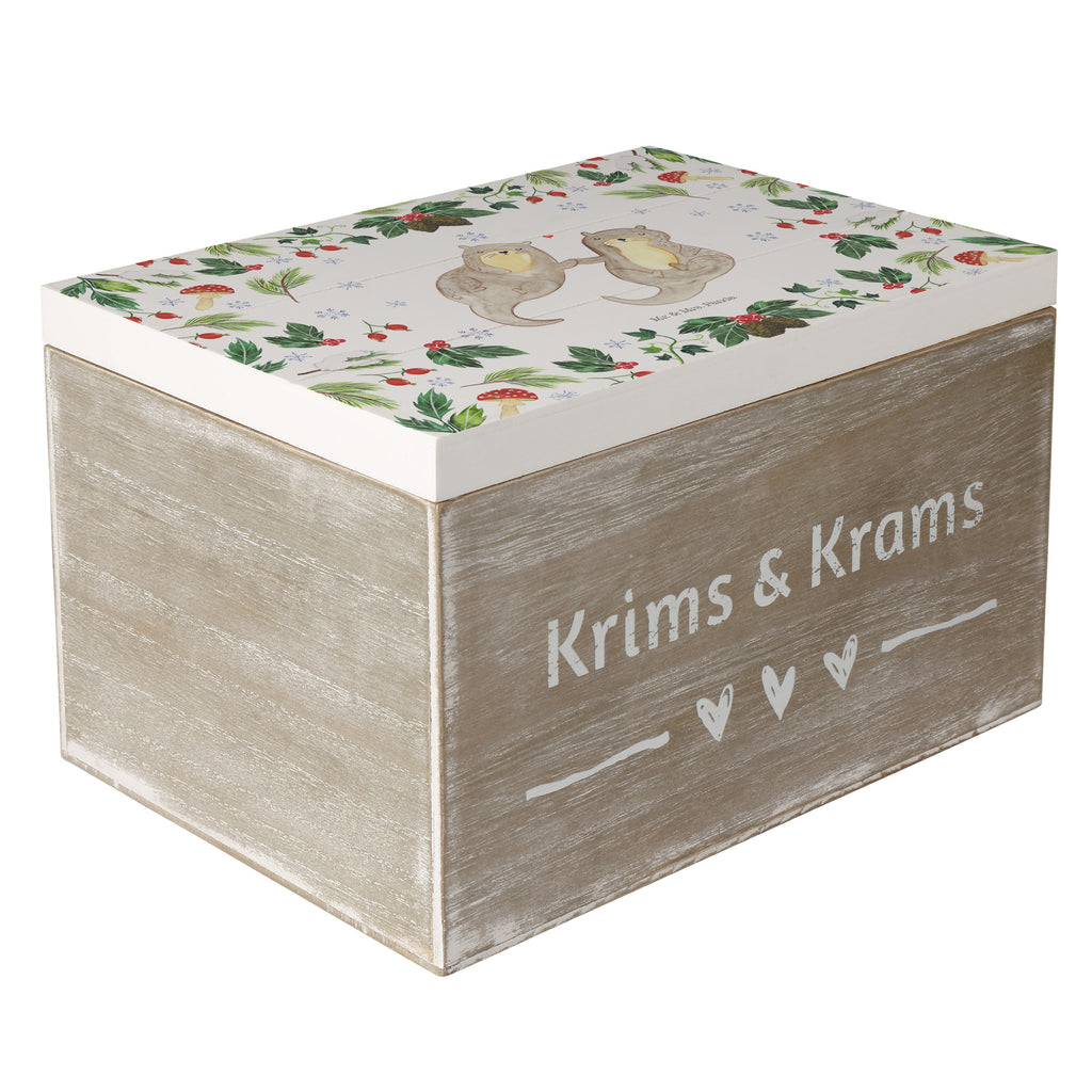 Holzkiste Otter Glühweinstand Holzkiste, Kiste, Schatzkiste, Truhe, Schatulle, XXL, Erinnerungsbox, Erinnerungskiste, Dekokiste, Aufbewahrungsbox, Winter, Weihnachten, Weihnachtsdeko, Nikolaus, Advent, Heiligabend, Wintermotiv