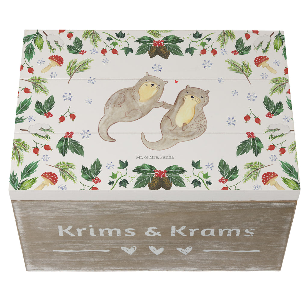 Holzkiste Otter Glühweinstand Holzkiste, Kiste, Schatzkiste, Truhe, Schatulle, XXL, Erinnerungsbox, Erinnerungskiste, Dekokiste, Aufbewahrungsbox, Winter, Weihnachten, Weihnachtsdeko, Nikolaus, Advent, Heiligabend, Wintermotiv