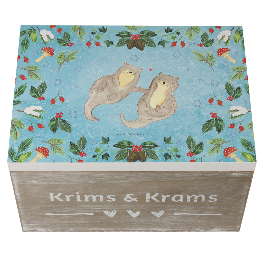 Holzkiste Otter Glühweinstand Holzkiste, Kiste, Schatzkiste, Truhe, Schatulle, XXL, Erinnerungsbox, Erinnerungskiste, Dekokiste, Aufbewahrungsbox, Winter, Weihnachten, Weihnachtsdeko, Nikolaus, Advent, Heiligabend, Wintermotiv