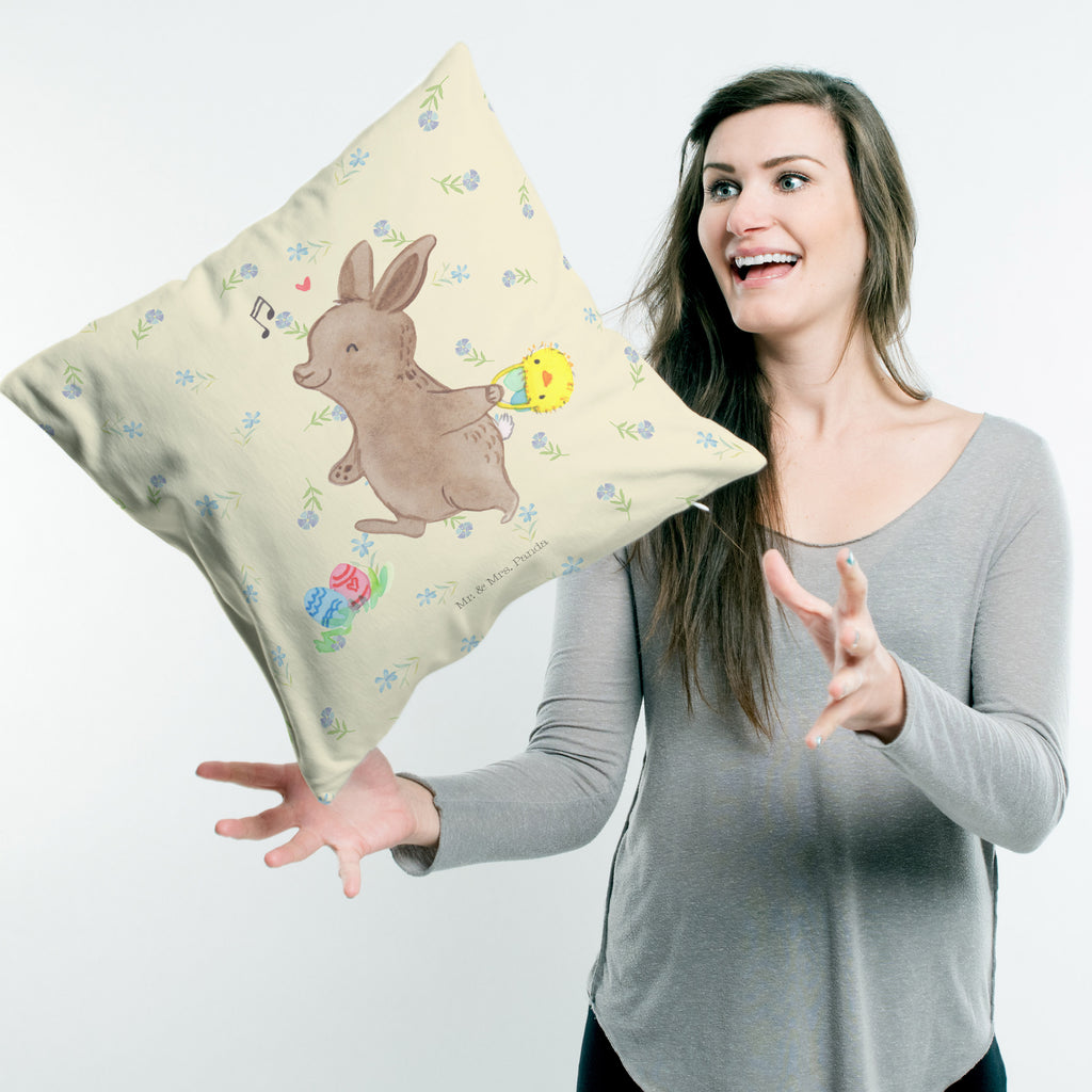 40x40 Kissen Hase Eiersuche Kissenhülle, Kopfkissen, Sofakissen, Dekokissen, Motivkissen, Ostern, Osterhase, Ostergeschenke, Osternest, Osterdeko, Geschenk zu Ostern