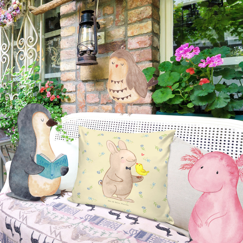 40x40 Kissen Hase mit Küken Kissenhülle, Kopfkissen, Sofakissen, Dekokissen, Motivkissen, Ostern, Osterhase, Ostergeschenke, Osternest, Osterdeko, Geschenk zu Ostern