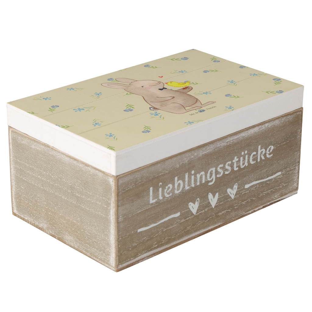 Holzkiste Hase mit Küken Holzkiste, Kiste, Schatzkiste, Truhe, Schatulle, XXL, Erinnerungsbox, Erinnerungskiste, Dekokiste, Aufbewahrungsbox, Ostern, Osterhase, Ostergeschenke, Osternest, Osterdeko, Geschenk zu Ostern