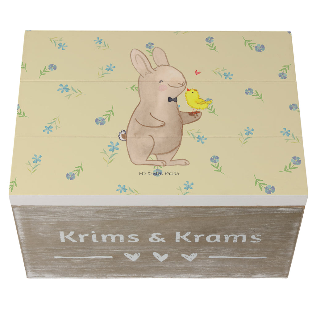 Holzkiste Hase mit Küken Holzkiste, Kiste, Schatzkiste, Truhe, Schatulle, XXL, Erinnerungsbox, Erinnerungskiste, Dekokiste, Aufbewahrungsbox, Ostern, Osterhase, Ostergeschenke, Osternest, Osterdeko, Geschenk zu Ostern