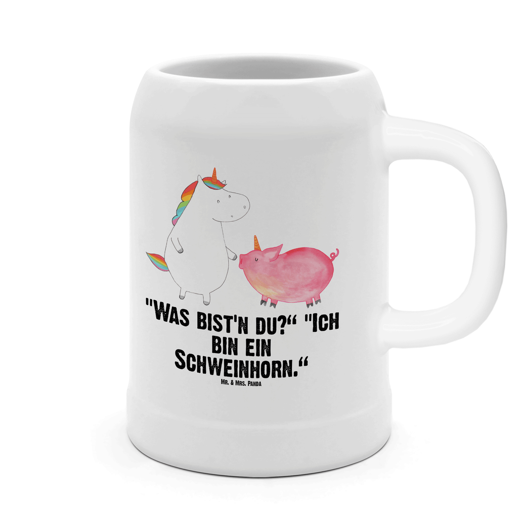 Bierkrug Einhorn + Schweinhorn Bierkrug, Bierkrüge, Bierkrug Steingut, Steinkrüge, 0, 5 l, 500ml, Krug, Einhorn, Einhörner, Einhorn Deko, Pegasus, Unicorn, Freundschaft, Schweinhorn, Schwein, Freundin, Schweinchen