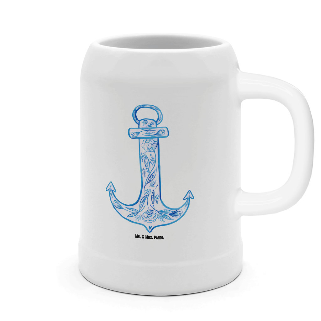 Bierkrug Anker Blau Bierkrug, Bierkrüge, Bierkrug Steingut, Steinkrüge, 0, 5 l, 500ml, Krug, Tiermotive, Gute Laune, lustige Sprüche, Tiere