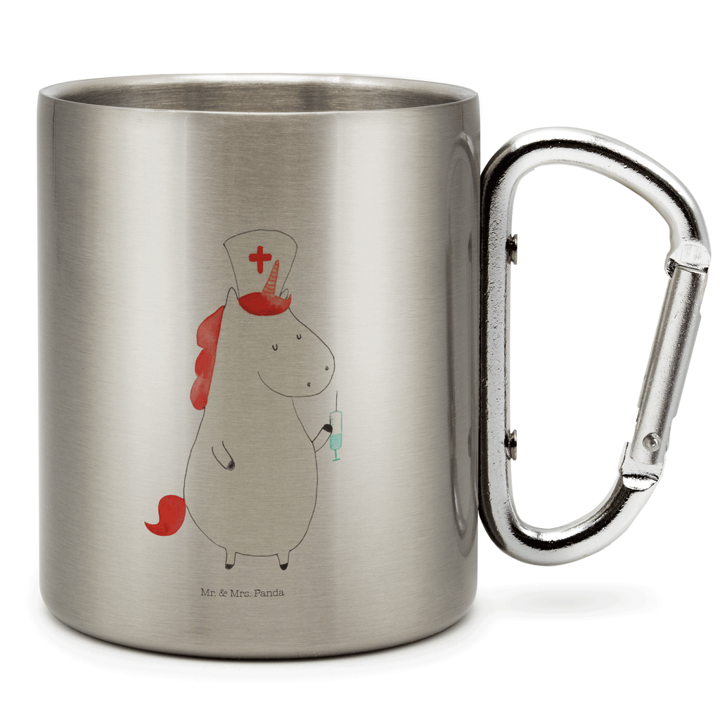 Edelstahlbecher Einhorn Krankenschwester Edelstahltasse, Karabiner, Edelstahlbecher, Outdoor, Camping, Tasse, Becher, Einhorn, Einhörner, Einhorn Deko, Pegasus, Unicorn, Krankenschwester Geschenk, Krankenpfleger Geschenk, Krankenpflegerin, Krankenschwester Dankeschön, Krankenhaus, Ärztin Geschenk