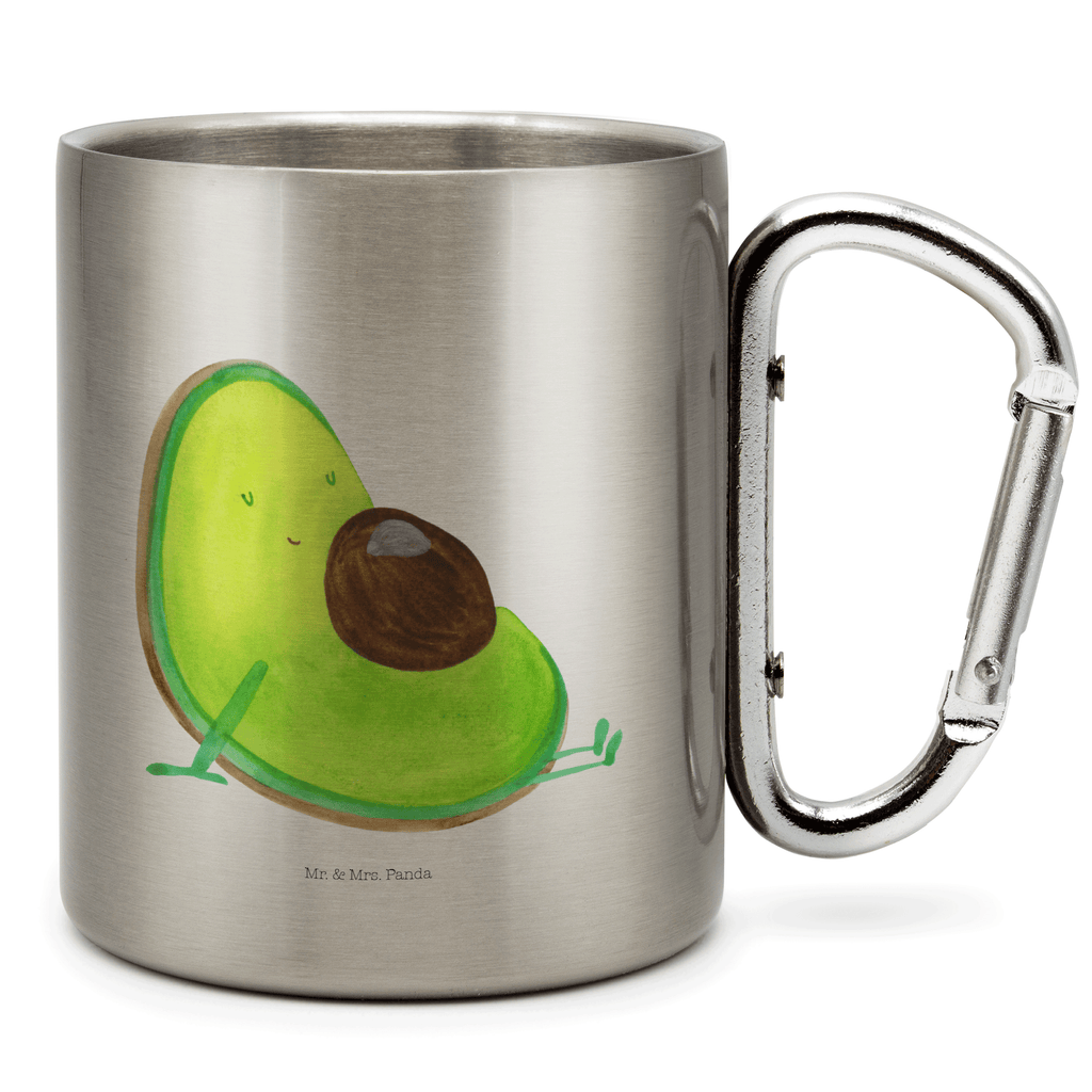 Edelstahlbecher Avocado schwanger Edelstahltasse, Karabiner, Edelstahlbecher, Outdoor, Camping, Tasse, Becher, Avocado, Veggie, Vegan, Gesund, schwanger, Schwangerschaft, Babyparty, Babyshower