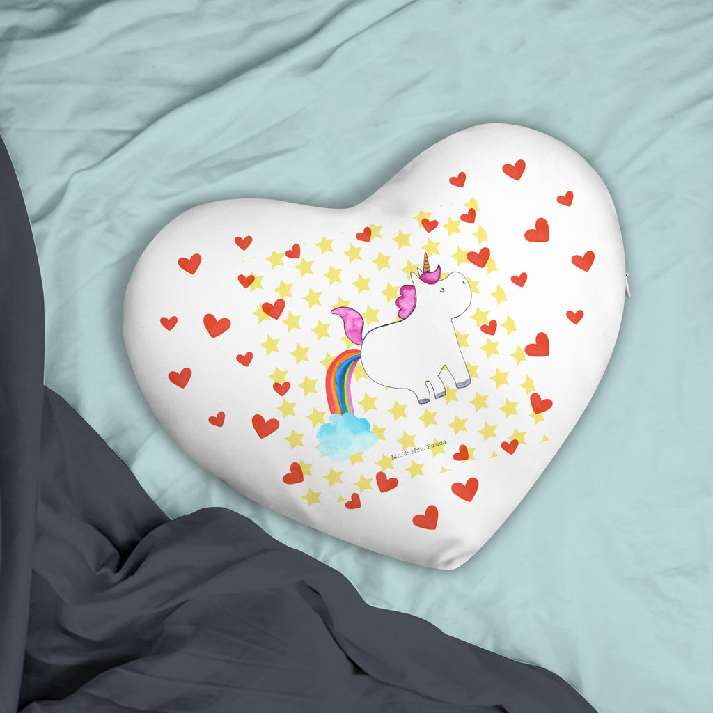 Herzkissen Einhorn Pupsend Kissen, Herzkissen, Herzform, Herz, Dekokissen, Einhorn, Einhörner, Einhorn Deko, Pegasus, Unicorn, Pups, Regenbogen, Glitzer, Einhornpower, Erwachsenwerden, Spaß, lustig, Freundin
