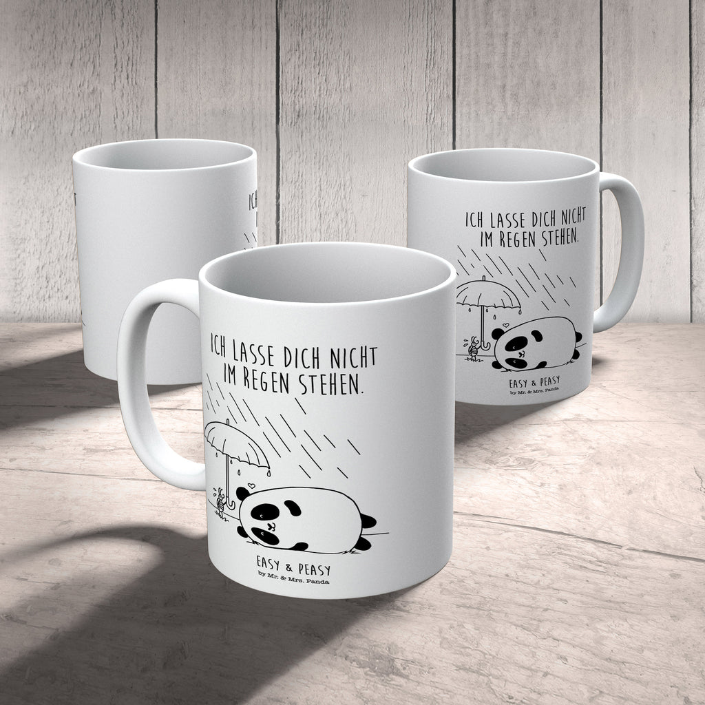 Tasse Easy & Peasy Freundschaft  Becher, Kaffeetasse, Kaffeebecher, Tee, Frühstück, Büro  