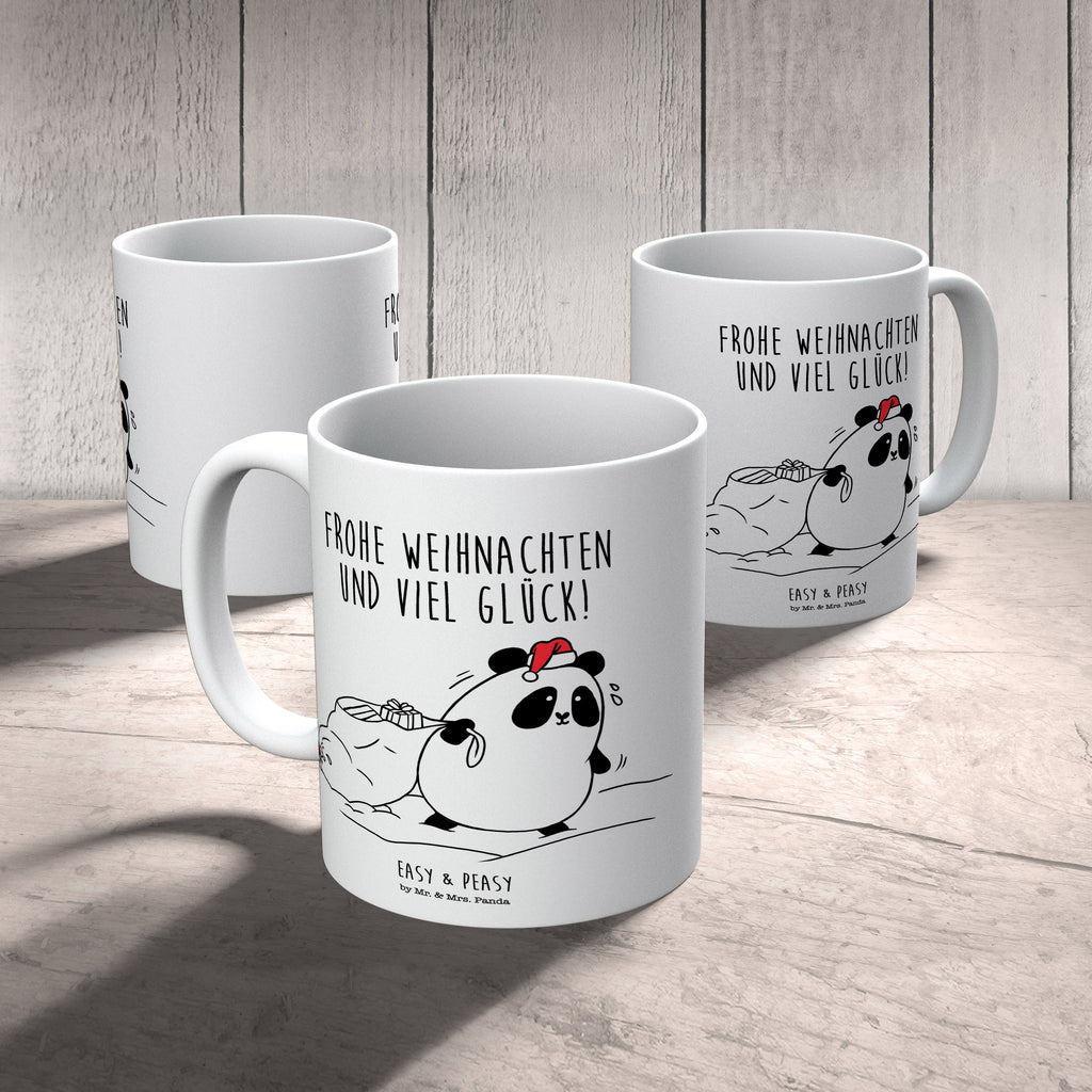 Tasse Easy & Peasy Frohe Weihnachten  Becher, Kaffeetasse, Kaffeebecher, Tee, Frühstück, Büro  