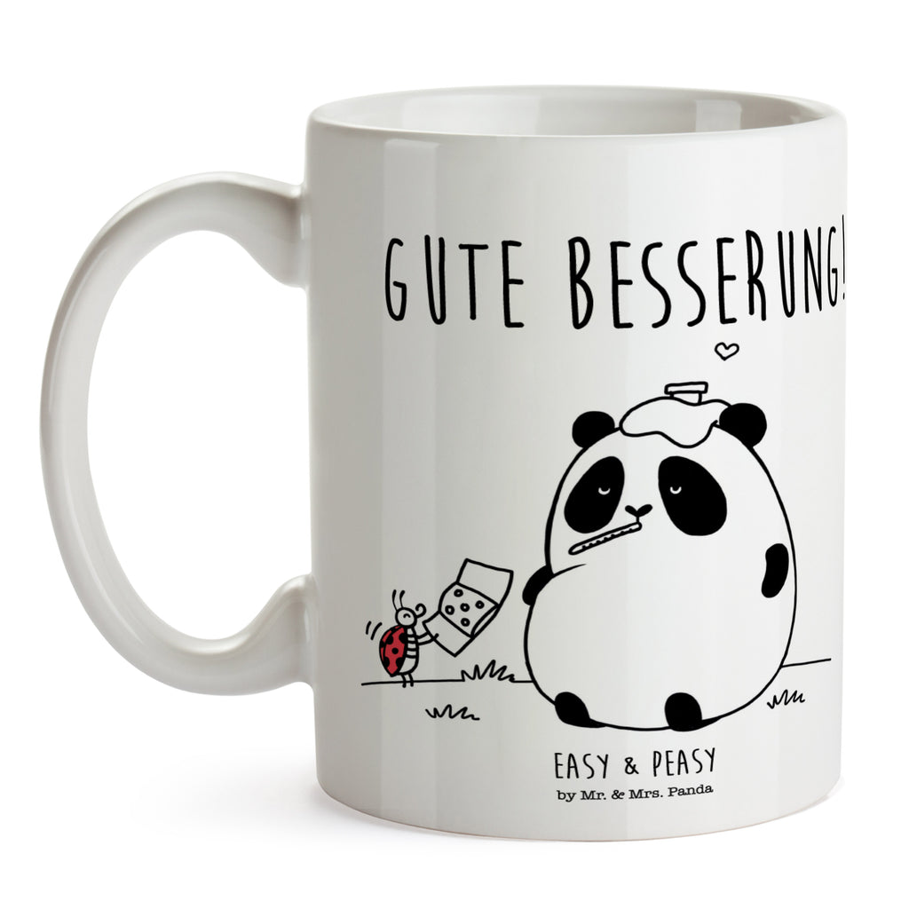 Tasse Easy & Peasy Gute Besserung  Becher, Kaffeetasse, Kaffeebecher, Tee, Frühstück, Büro  