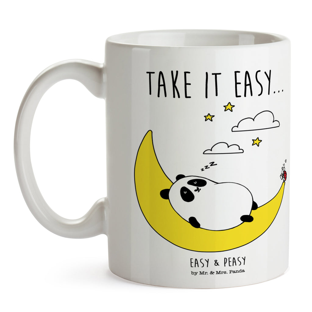 Tasse Easy & Peasy Take it Easy  Becher, Kaffeetasse, Kaffeebecher, Tee, Frühstück, Büro  