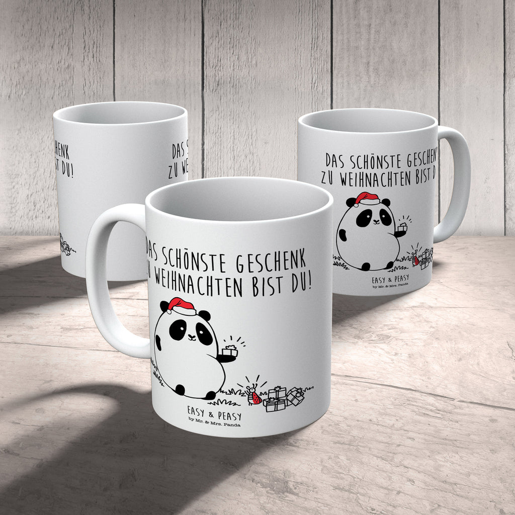 Tasse Easy & Peasy Weihnachtsgeschenk  Becher, Kaffeetasse, Kaffeebecher, Tee, Frühstück, Büro  