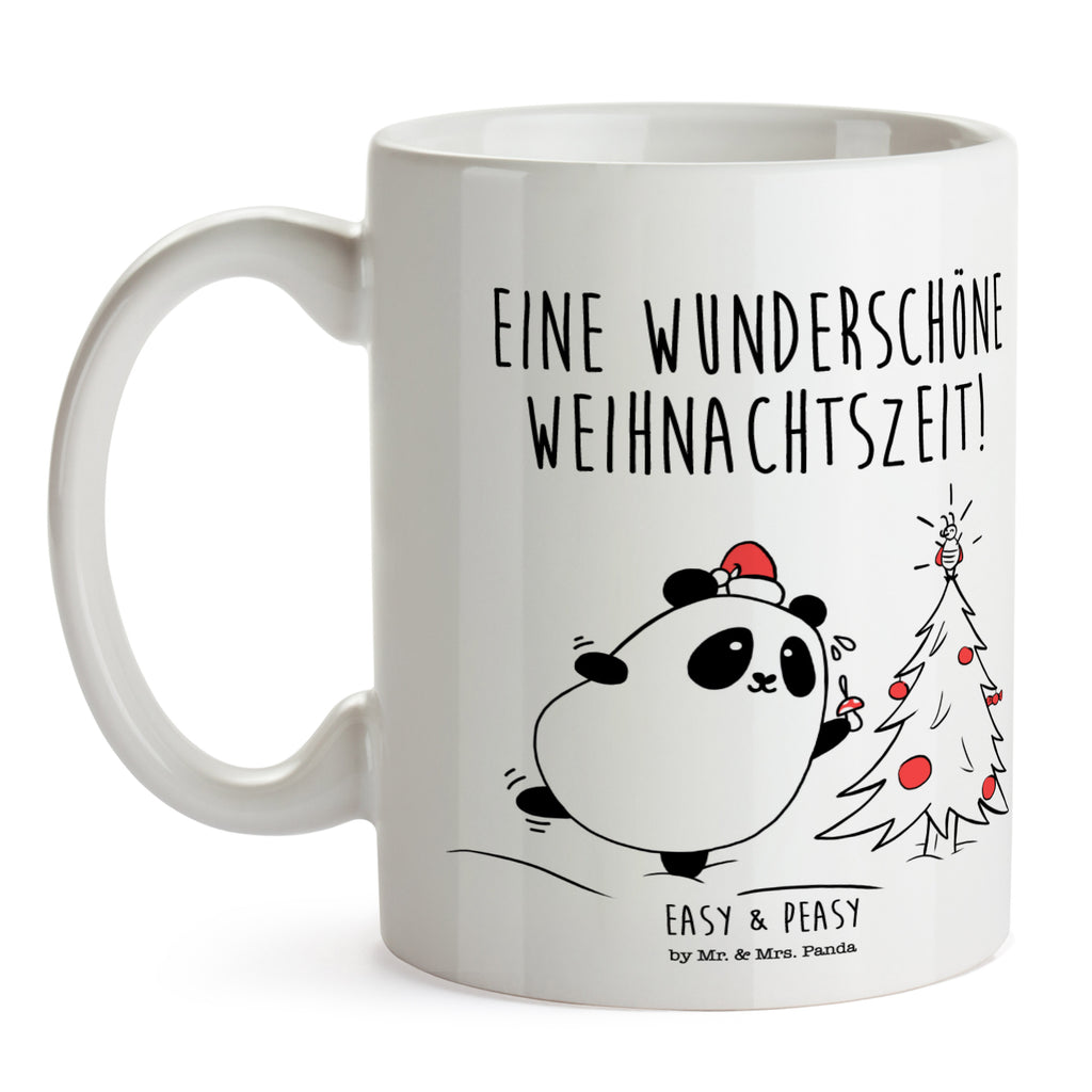 Tasse Easy & Peasy Weihnachtszeit  Becher, Kaffeetasse, Kaffeebecher, Tee, Frühstück, Büro  