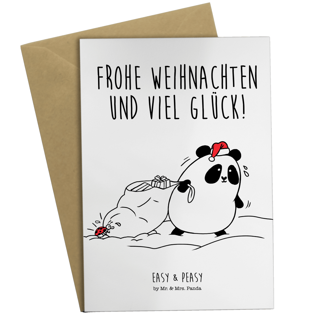 Grußkarte Easy & Peasy Frohe Weihnachten  Klappkarte, Einladungskarte, Glückwunschkarte, Hochzeitskarte, Geburtstagskarte, Karte  