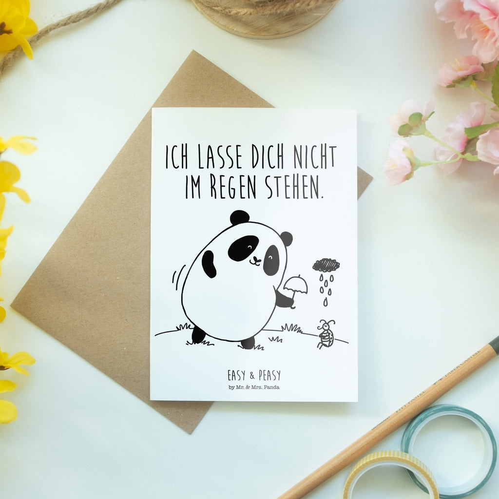 Grußkarte Easy & Peasy Zusammenhalt  Klappkarte, Einladungskarte, Glückwunschkarte, Hochzeitskarte, Geburtstagskarte, Karte  