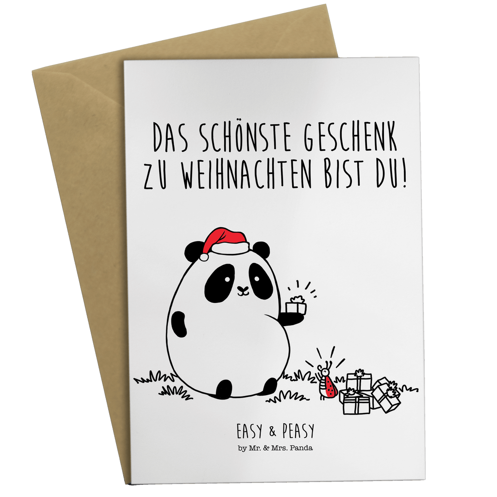 Grußkarte Easy & Peasy Weihnachtsgeschenk  Klappkarte, Einladungskarte, Glückwunschkarte, Hochzeitskarte, Geburtstagskarte, Karte  
