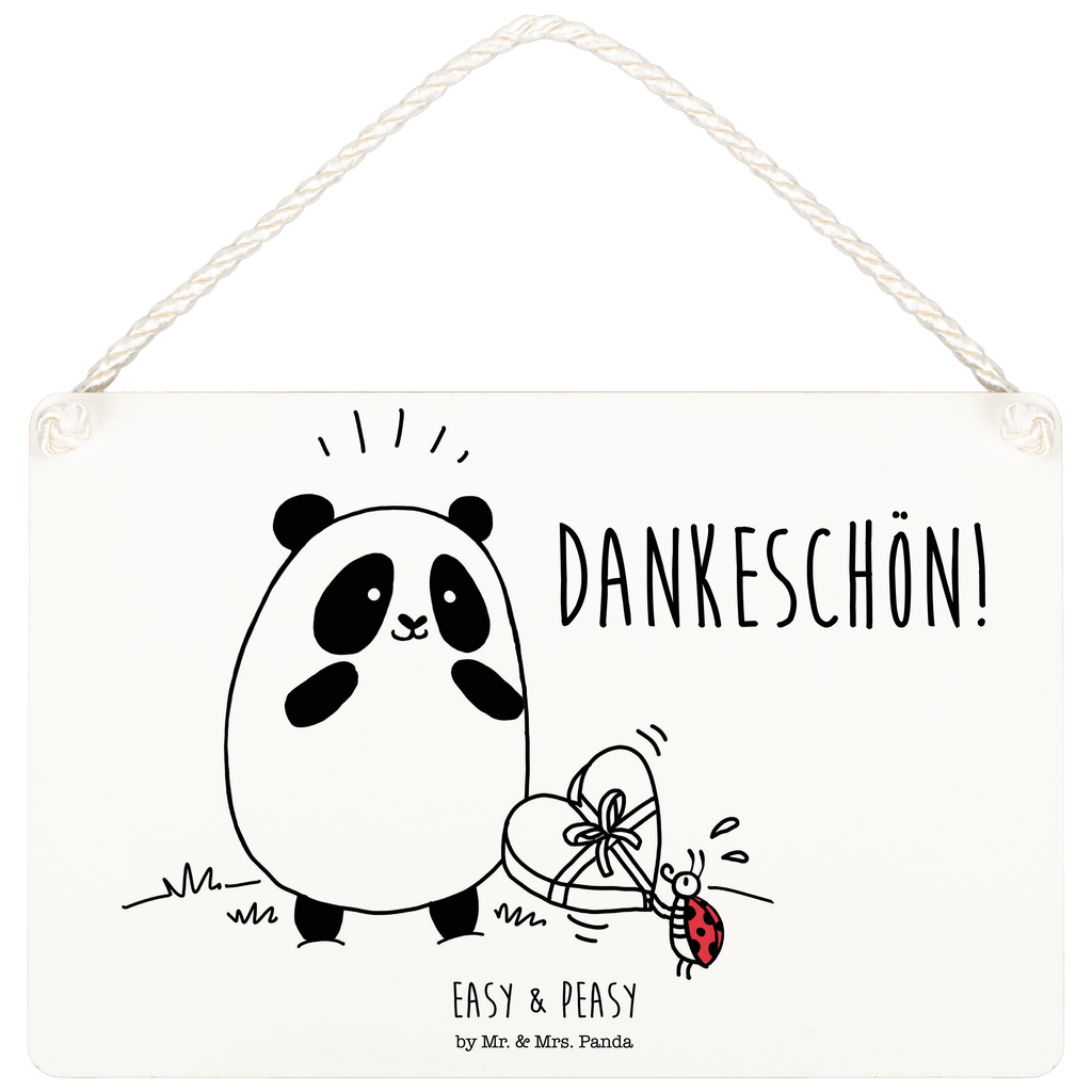 Deko Schild Easy & Peasy Dankeschön