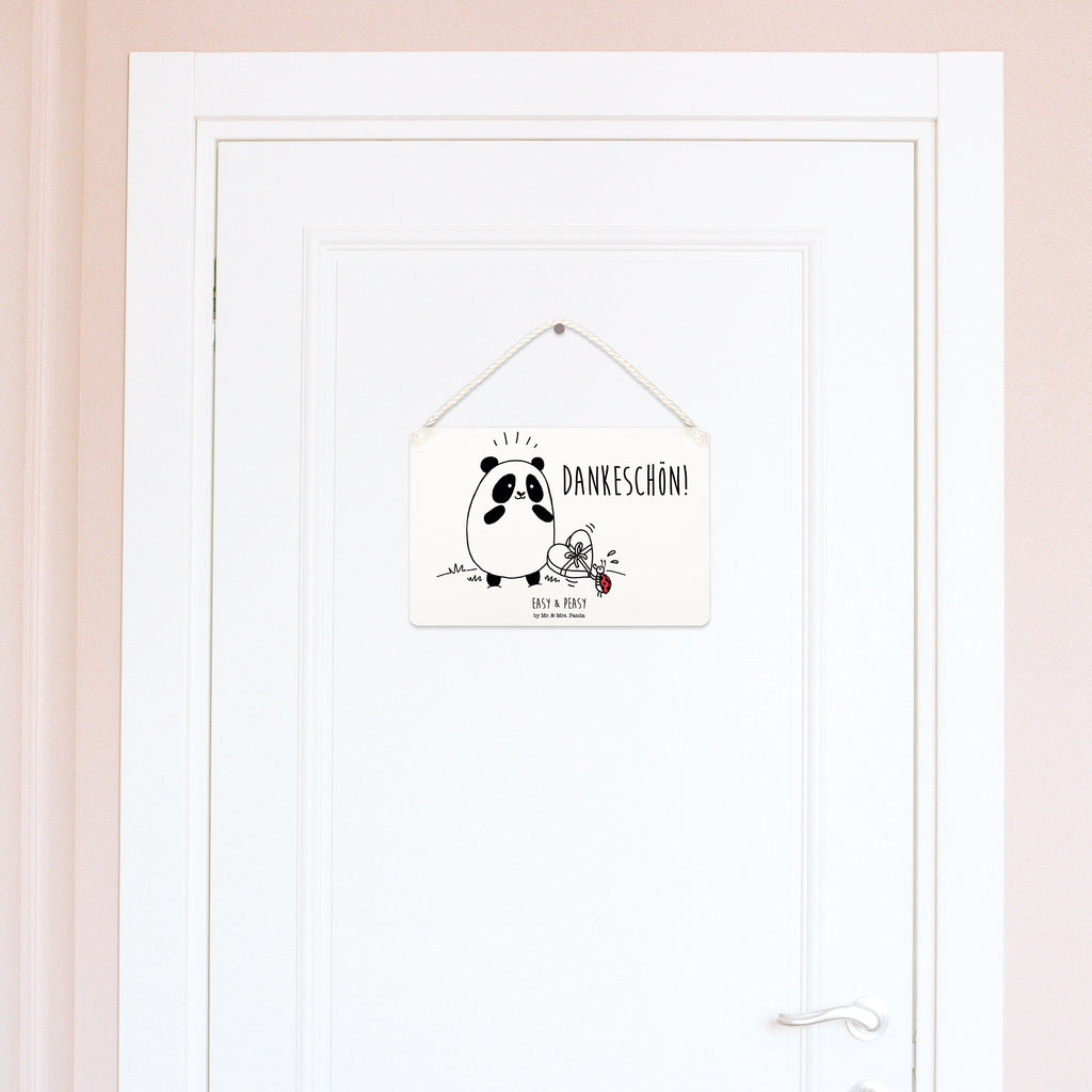 Deko Schild Easy & Peasy Dankeschön