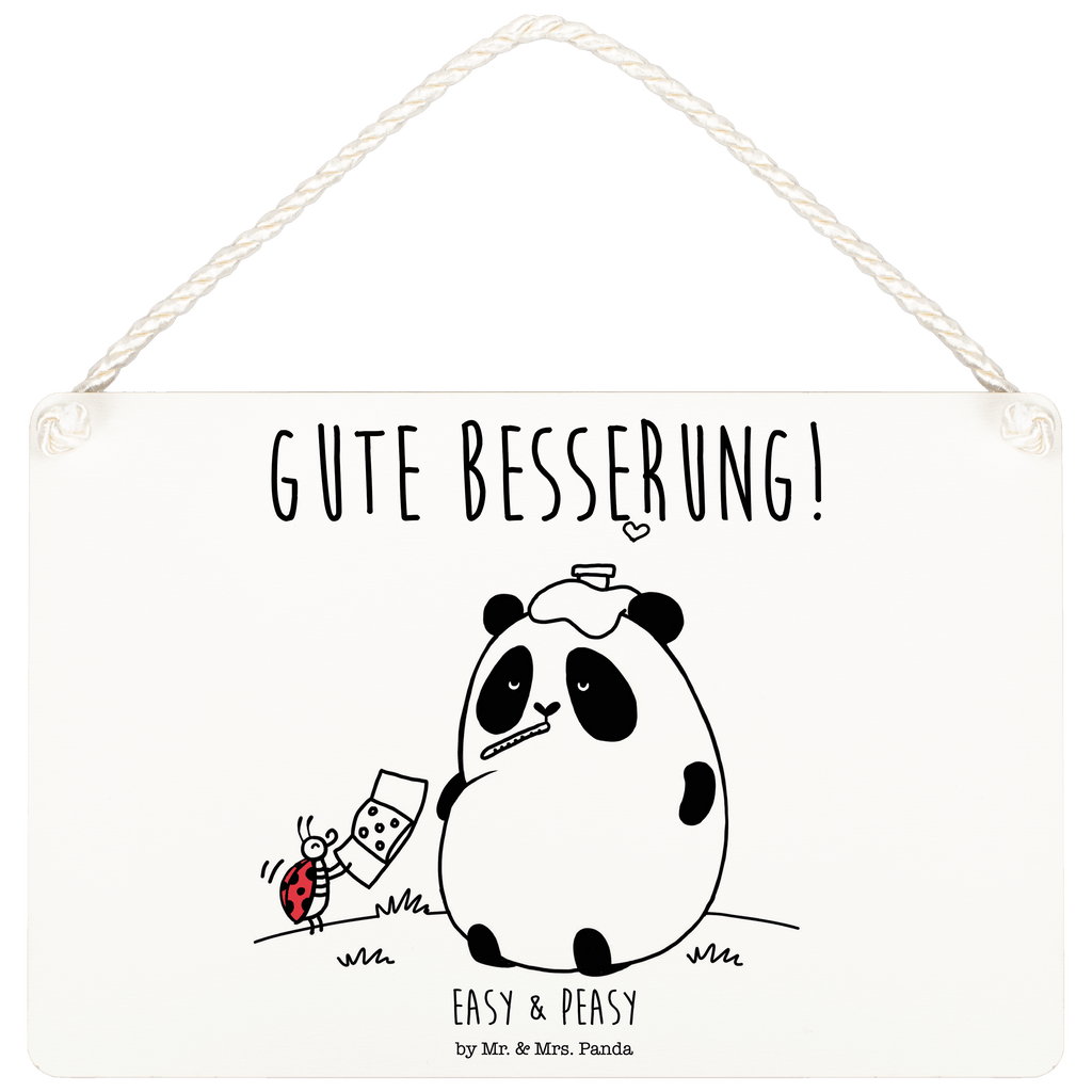 Deko Schild Easy & Peasy Gute Besserung