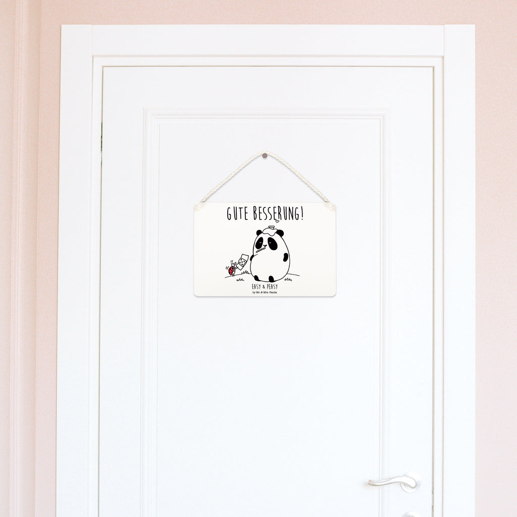 Deko Schild Easy & Peasy Gute Besserung